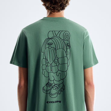 Men's Cyclops Doodle T-Shirt - Green