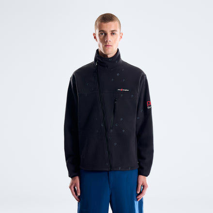 Unisex Lhoste x POP Trading Full Zip Fleece - jet Black