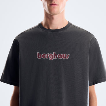 Pop X Berghaus Duo Logo Tee - Washed Black