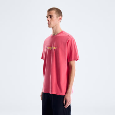 Pop X Berghaus Duo Logo Tee - Washed Haute Red
