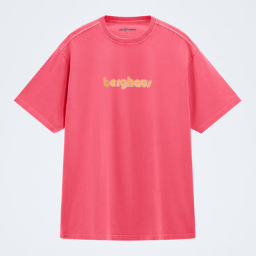 Pop X Berghaus Duo Logo Tee - Washed Haute Red