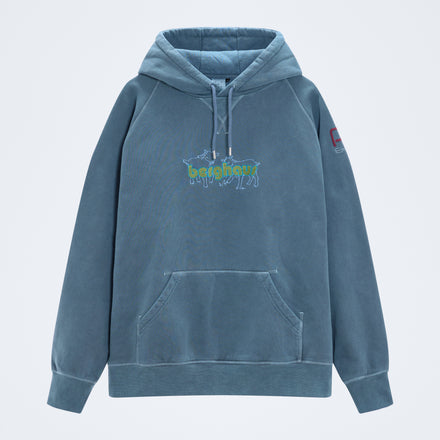 Pop X Berghaus Berggoat Hooded Sweat - Washed Navy