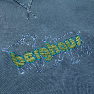 Pop X Berghaus Berggoat Hooded Sweat - Washed Navy