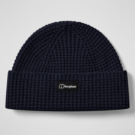 Rhynie Waffle Rib Beanie - Dark Blue