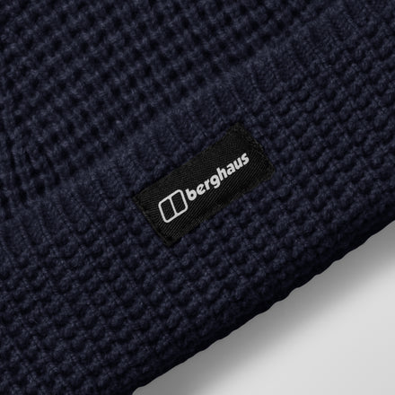 Rhynie Waffle Rib Beanie - Dark Blue
