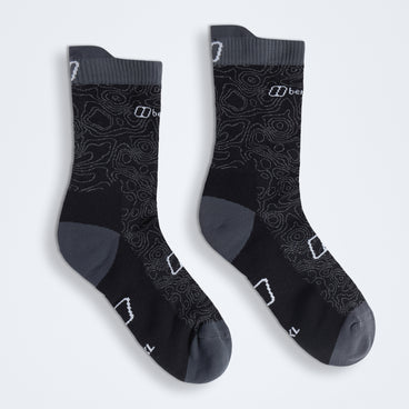 Unisex Trail Sock - Jet Black
